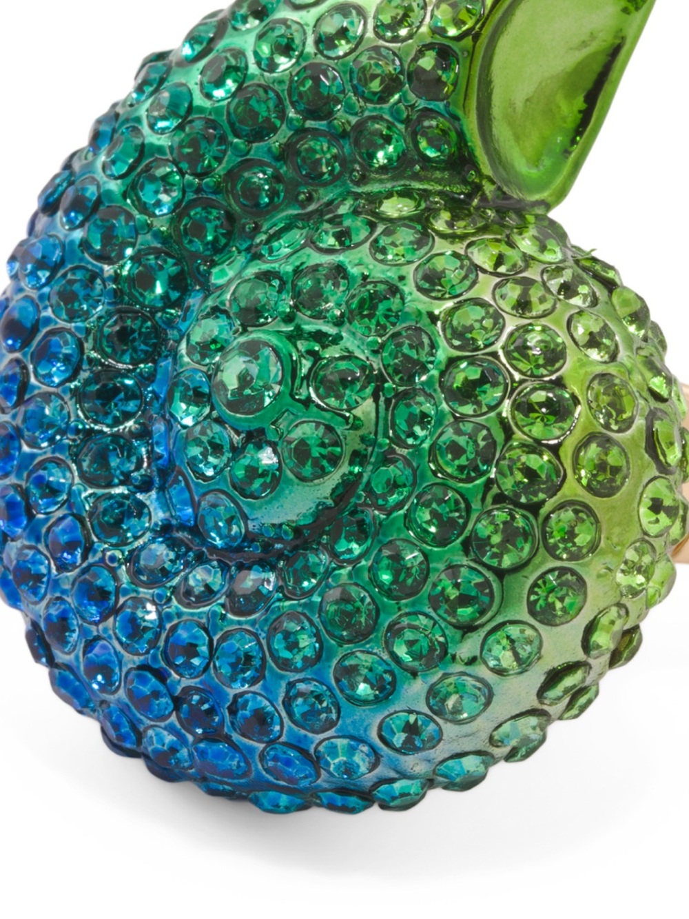Betsey Johnson Blue Green Crystal Cocktail Ring